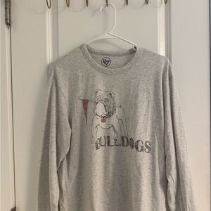 47 Brand Gray Bulldogs Dog Sweatshirt